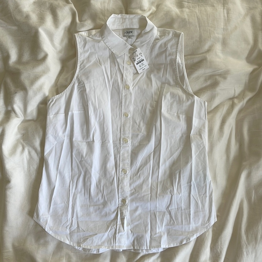 J. Crew Factory Collared Button Up Size Small - NWT, small stain see photo